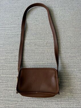Vintage Brown Leather Coach Bag No JOD 1967